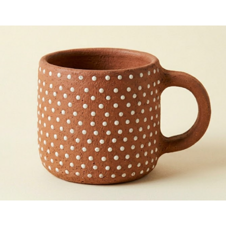 Kubek Dotted Terracotta